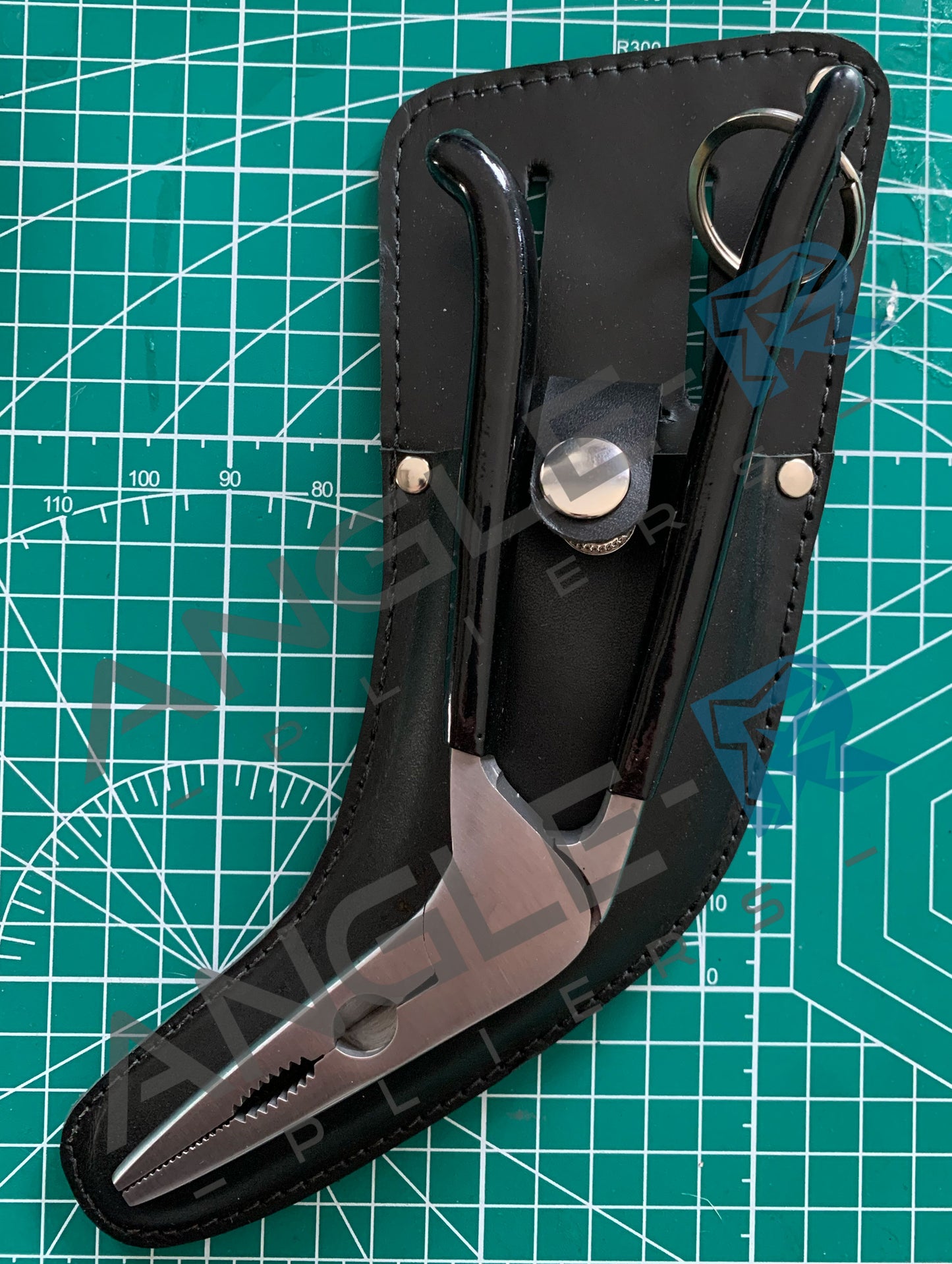 Angle-R Ergonomic Pliers w/ Leather Sheath & Braid Scissors