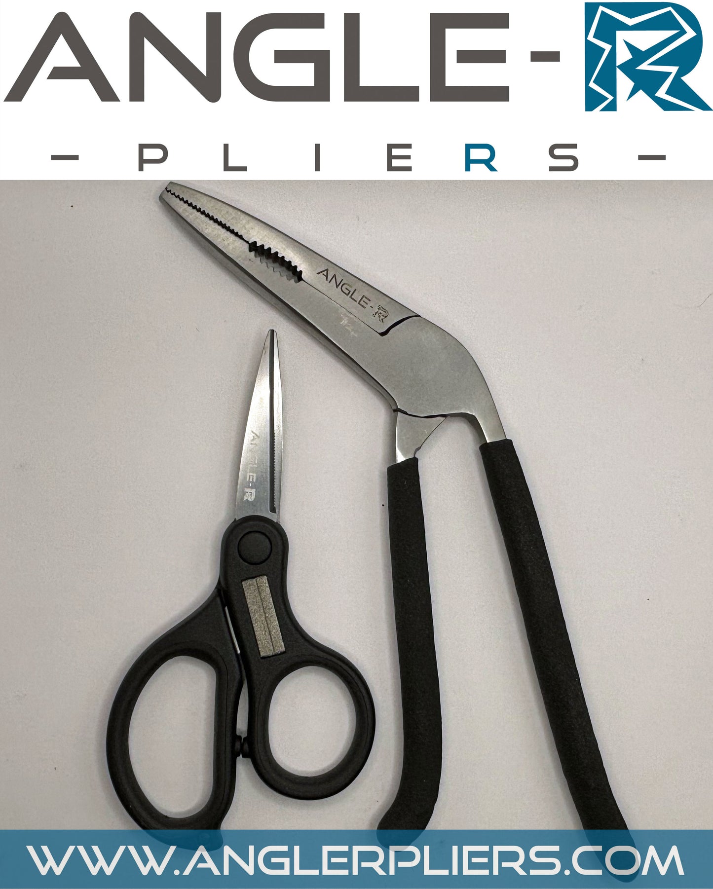 Angle-R Ergonomic Pliers w/ Leather Sheath & Braid Scissors